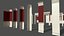 Interior basic modular elements Low-poly
