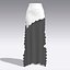 Asymetric Skirt Scallop Modern Look