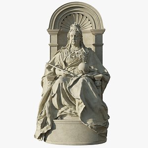 Victoria Memorial Statue 3D