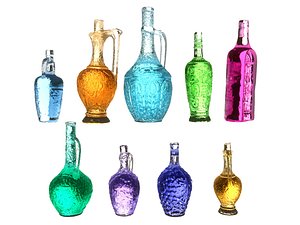 3D magic bottle pack model