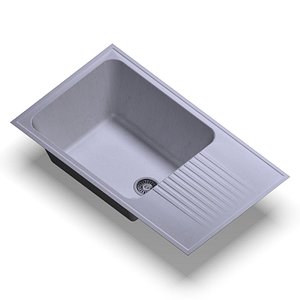 sink polygran f-19 white 3D model
