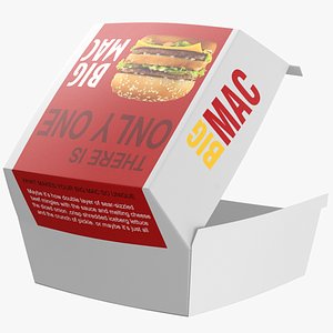 real mcdonald burger 3D model