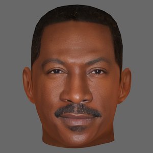 Eddie Murphy Head - Low poly head for game