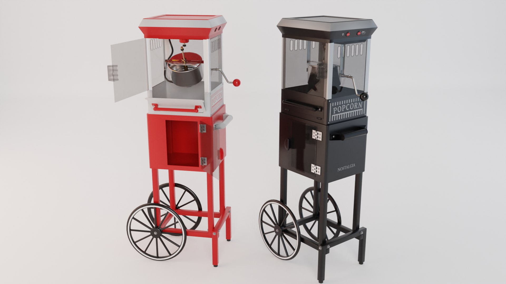 Popcorn Cart 3D Model - TurboSquid 2081848
