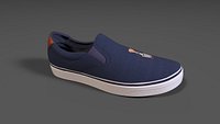 POLO RALPH LAUREN Mens Thorton Washed Twill Sneaker Navy Color