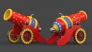 3D model Circus Cannon