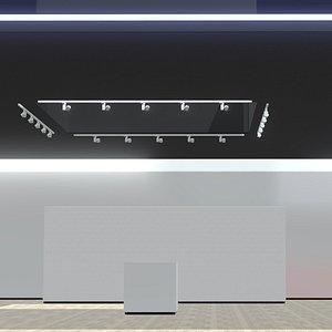 VR Square Room 001 Realistic 3D model