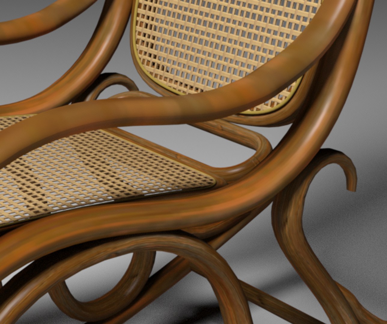 Rocking Chair 3d Obj