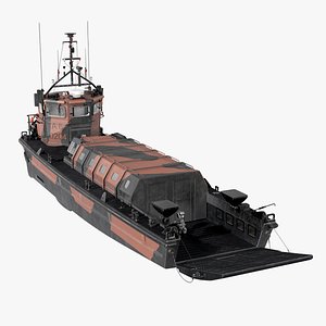 Landing Craft Vehicle Personnel MK5 Rigged for Cinema 4D