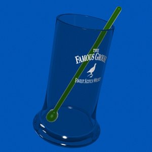 3d model of highball glass