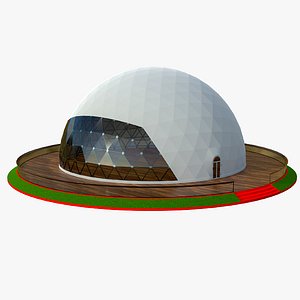Geodesic Dome Design PBR 3D model
