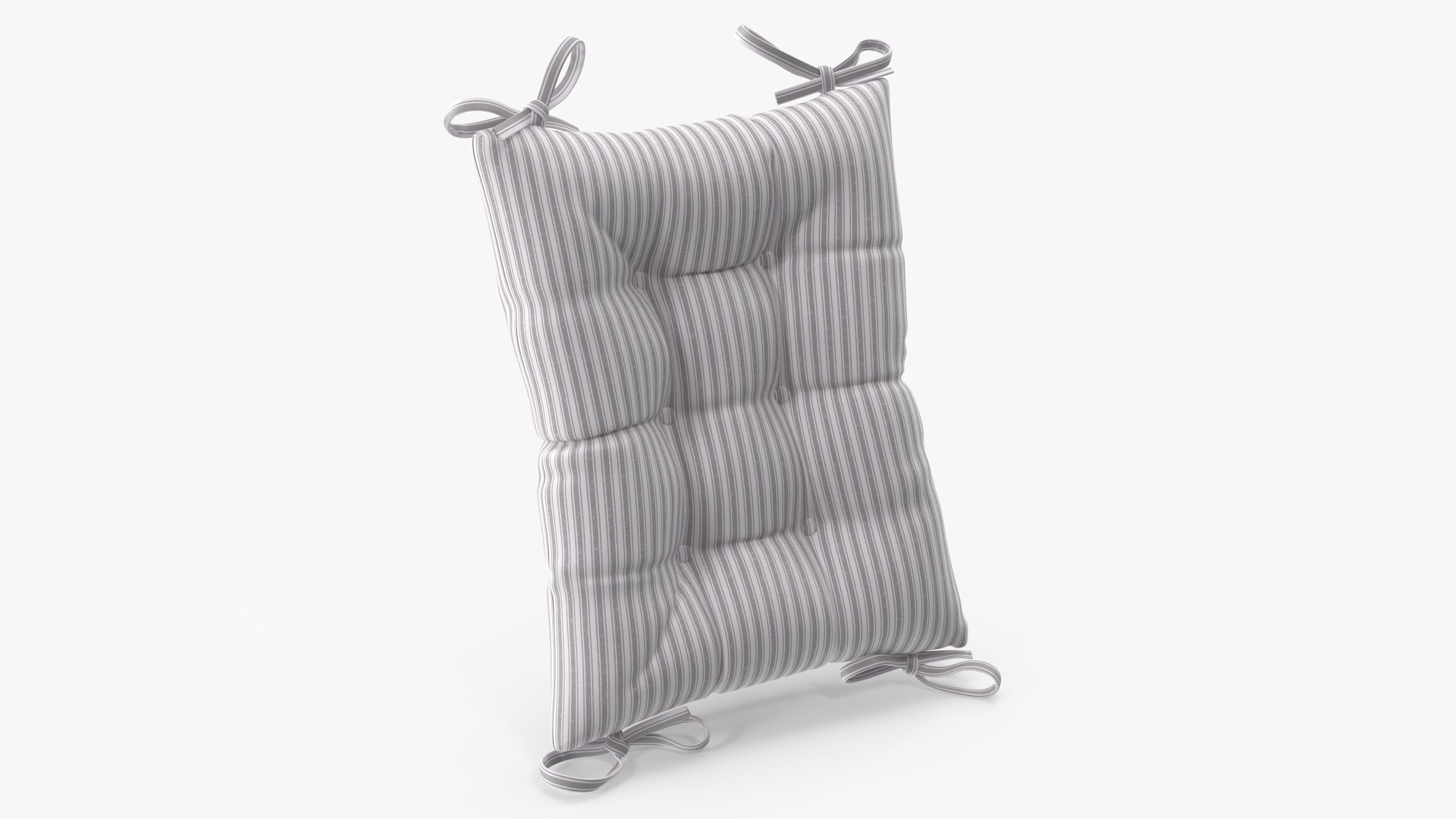 Chair Back Cushion Striped 3D model preview