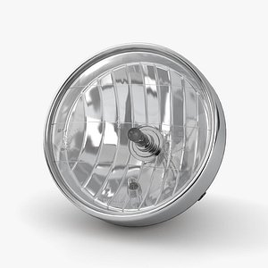 3D Classic Headlight for Motorcycle model