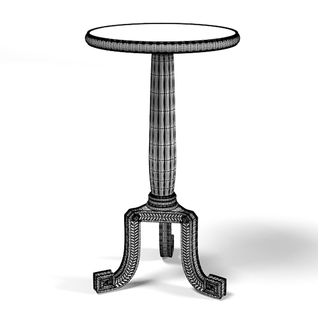 3d classic traditional pedestal model