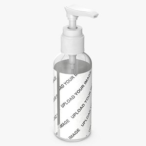 3D model cosmetic bottle soap 100