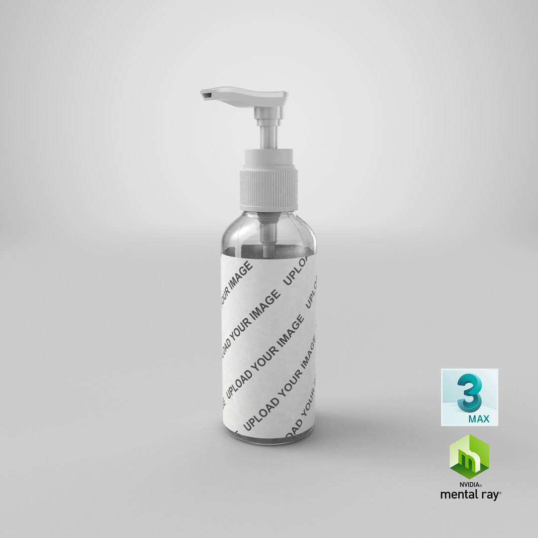 3D Model Cosmetic Bottle Soap 100 - TurboSquid 1587974