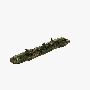 3D Anydrafts Old fallen tree 03 model