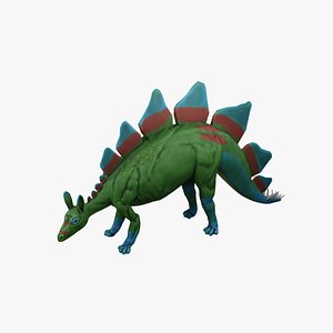 Stylized Stegosaurs game model