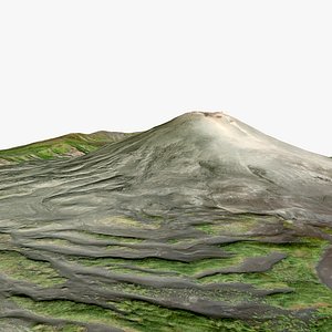 3D Karymsky Volcano Russia model