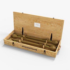 Panzerfaust With Box Low-poly 3D model 3D model