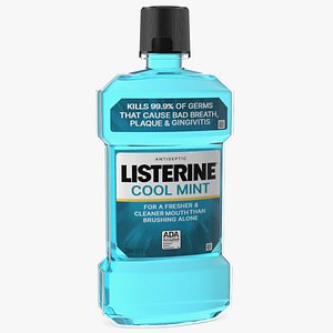 3D Listerine Cool Mint Antiseptic Mouthwash 250ml model