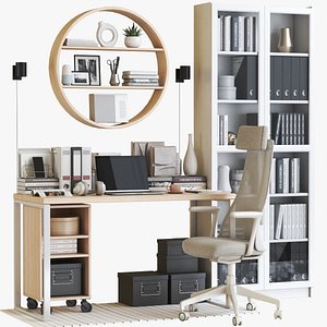IKEA office workplace 111 3D