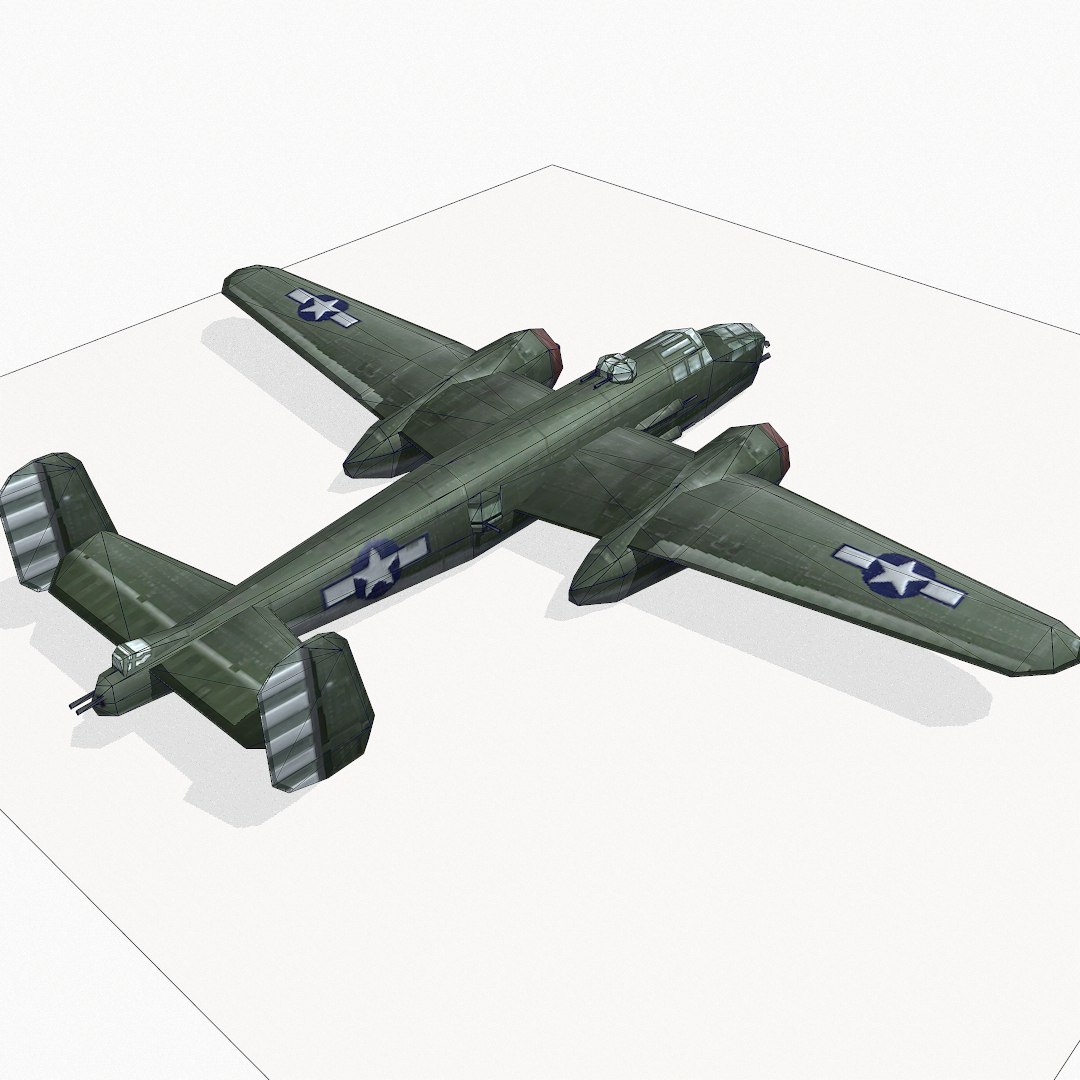 3d Model North American B-25 Mitchell