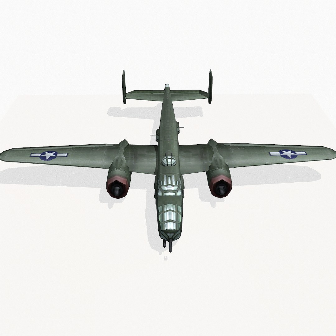 3d Model North American B-25 Mitchell