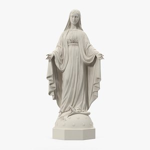 blessed virgin mary marble 3D model