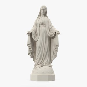 Blessed Virgin Mary Statue Marble