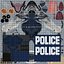 Addon de cartes diffuses et spéculaires pour chien de berger policier noir et argent
