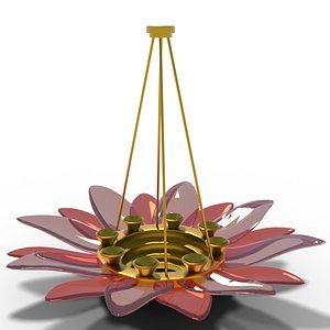 Flower Chandelier 3D model