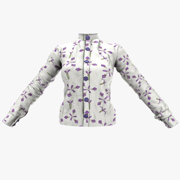 Formal women shirt 3D - TurboSquid 1931713