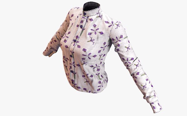 Formal women shirt 3D - TurboSquid 1931713