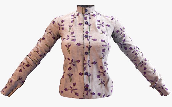 Formal women shirt 3D - TurboSquid 1931713