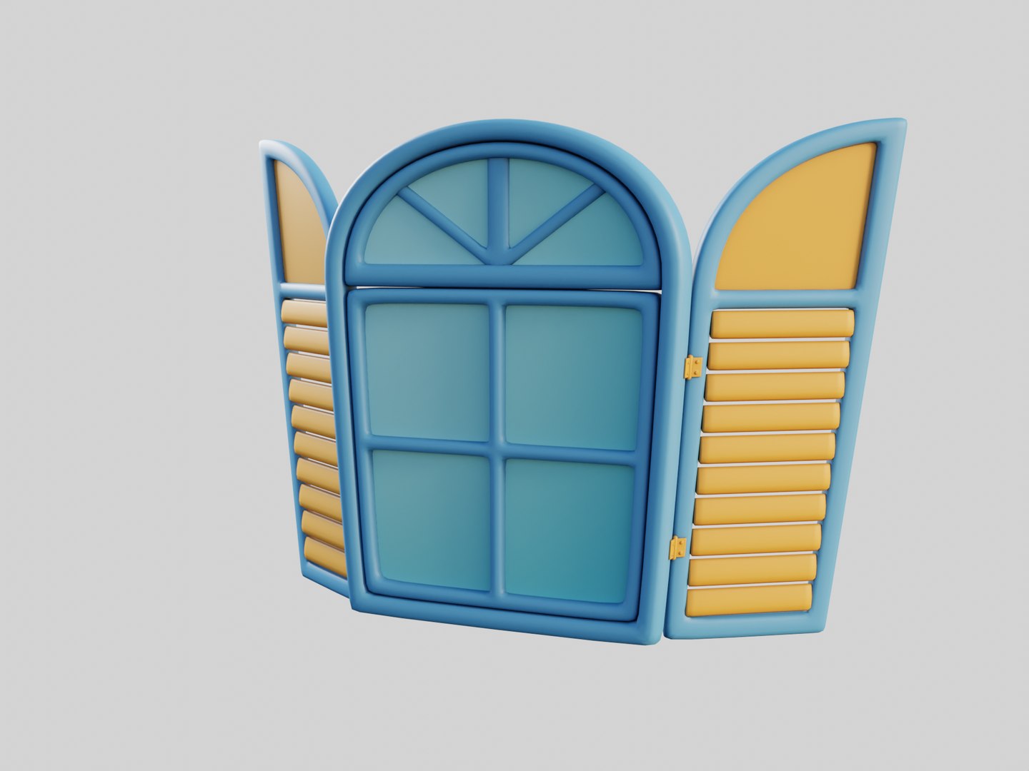 Cartoon Window 21b Model - TurboSquid 1903998
