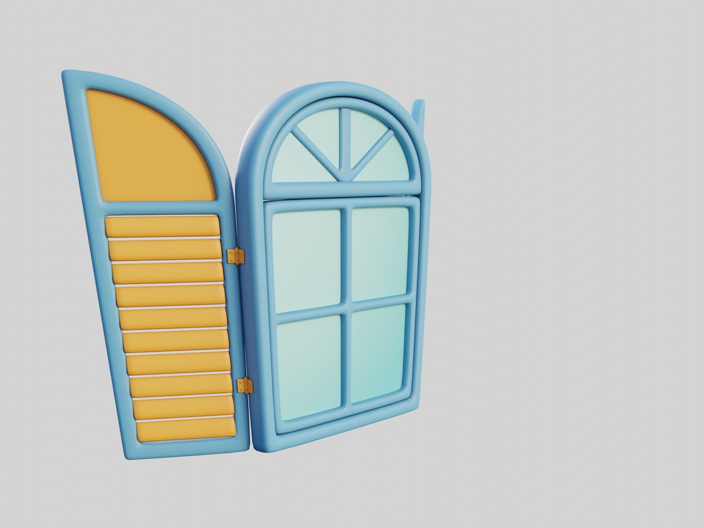 Cartoon Window 21b Model - TurboSquid 1903998