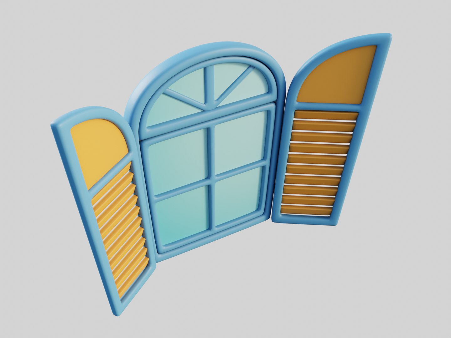Cartoon Window 21b Model - TurboSquid 1903998