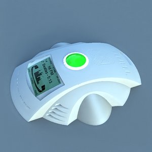 modern radio receiver 3d max