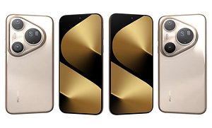 3D Huawei Pura 80 Ultra Gold model