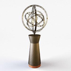 gyroscopic sculpture 3d 3ds