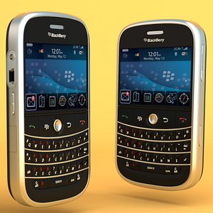 blackberry bold 9000 3d model