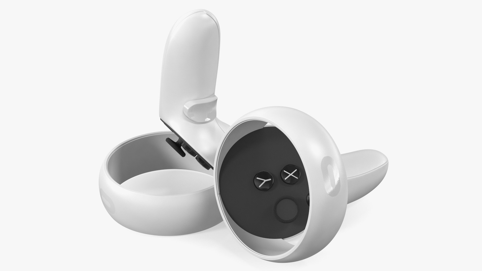 Oculus Quest 2 Touch Controllers 3D model preview