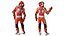 Bike Rider in Honda Motorcycle Race Suit Rigged