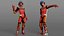 Bike Rider in Honda Motorcycle Race Suit Rigged
