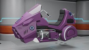 sci fi vehicle 3D model