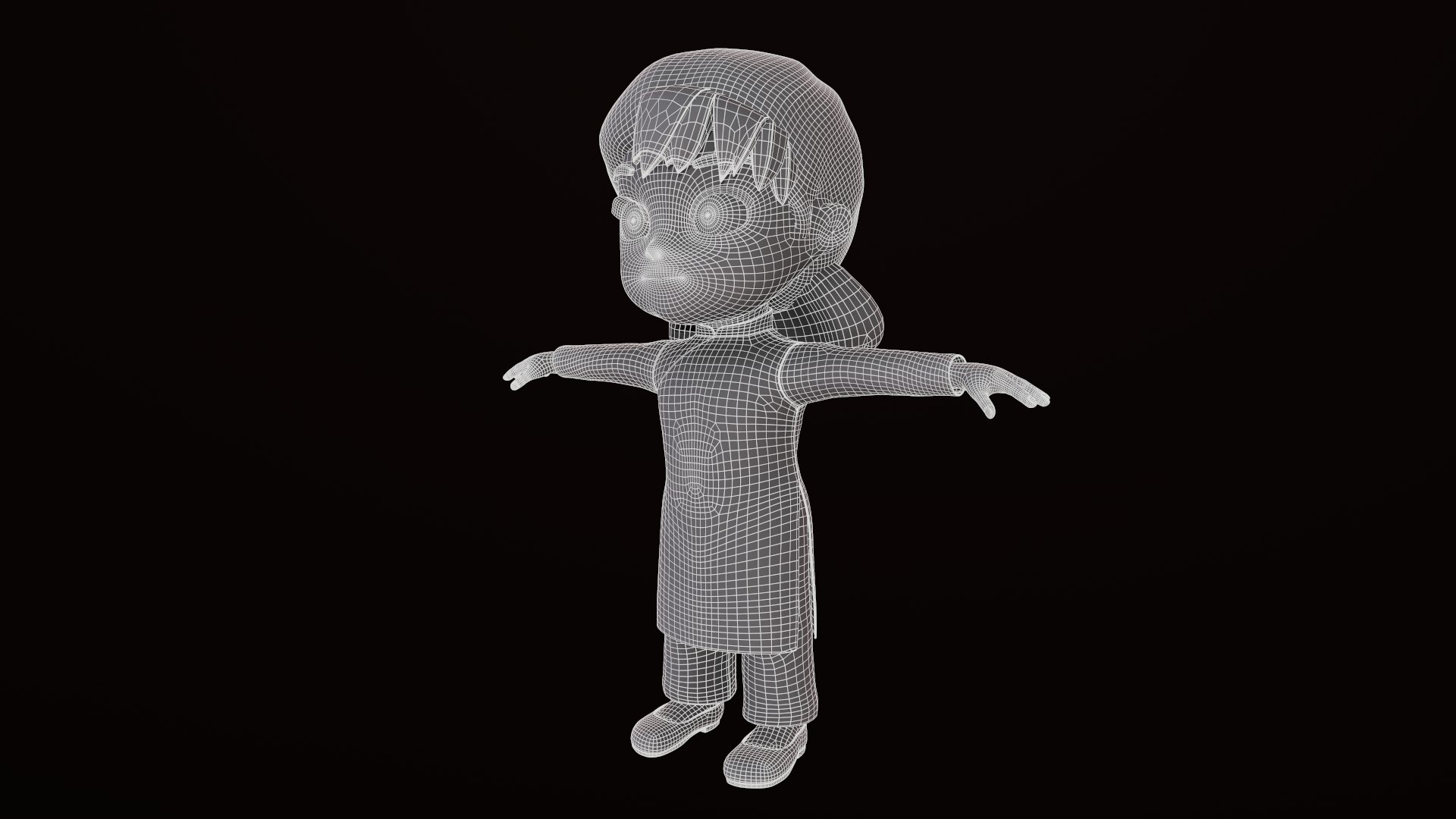 3D girl - rig cartoons - TurboSquid 1379140
