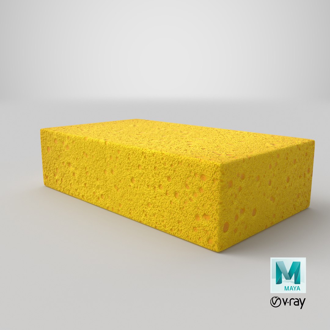 3D Cellulose Sponge model https://p.turbosquid.com/ts-thumb/aN/pteH30/Cy/stemcell_maya_vray_render/png/1656660617/1920x1080/fit_q87/b999d75ec5115c6fef988ff8e40d3b065727feeb/stemcell_maya_vray_render.jpg