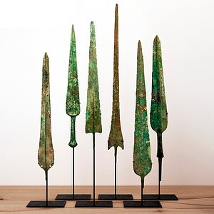 Lorestani Archaic Bronze Spearheads and Blades