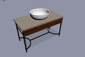 Basin Counter 3D model